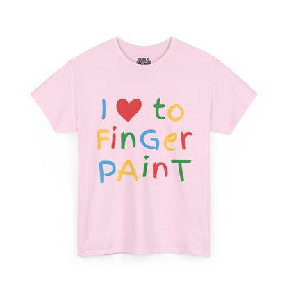 I love to finger paint