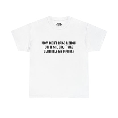 Brother funny meme reaction t-shirt alternate color, heavy cotton unisex tee