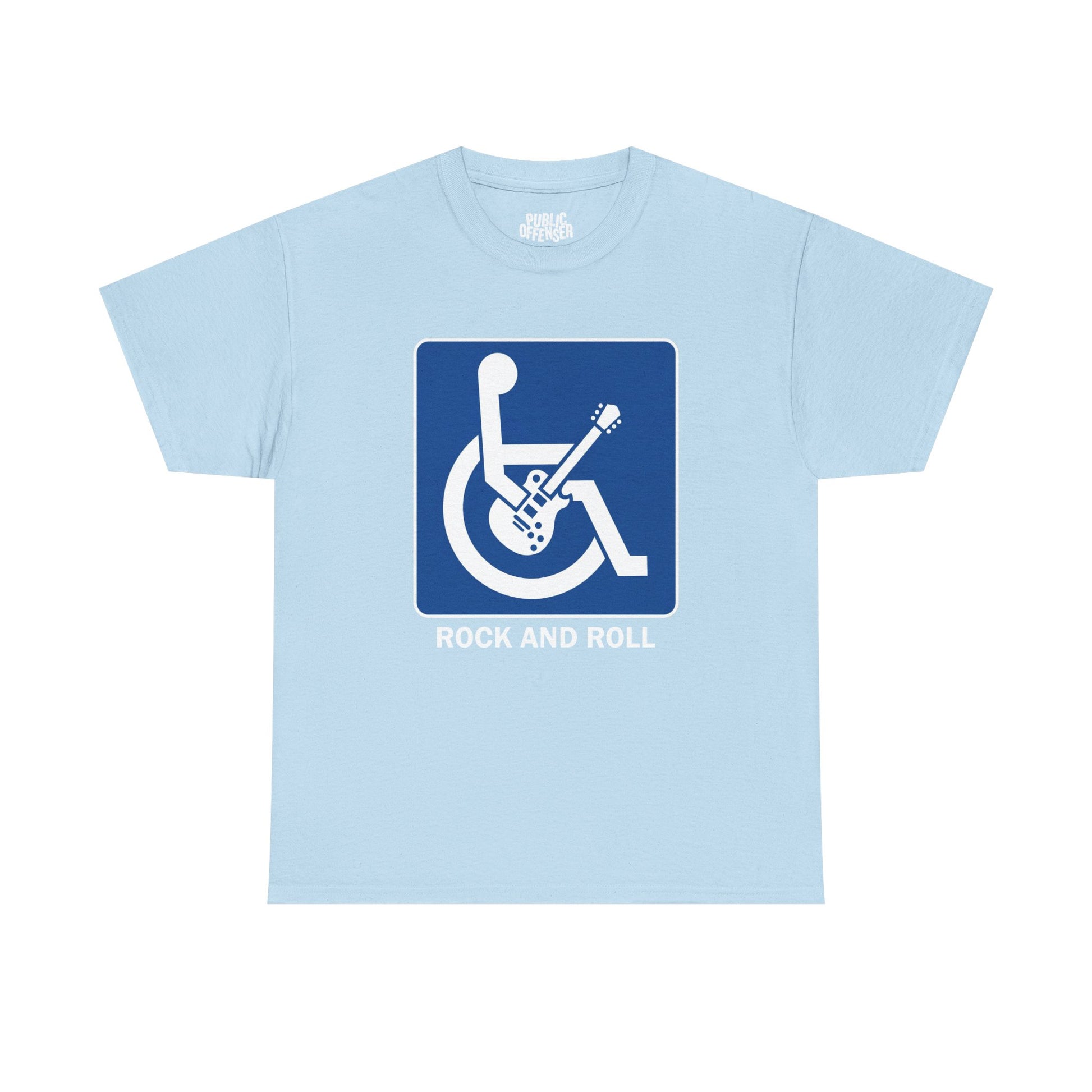 Rock And Roll funny music statement t-shirt alternate color, heavy cotton unisex tee
