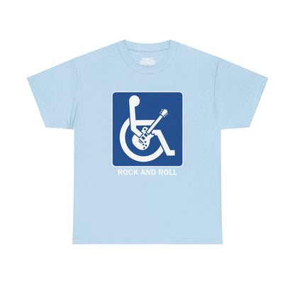Rock And Roll funny music statement t-shirt alternate color, heavy cotton unisex tee