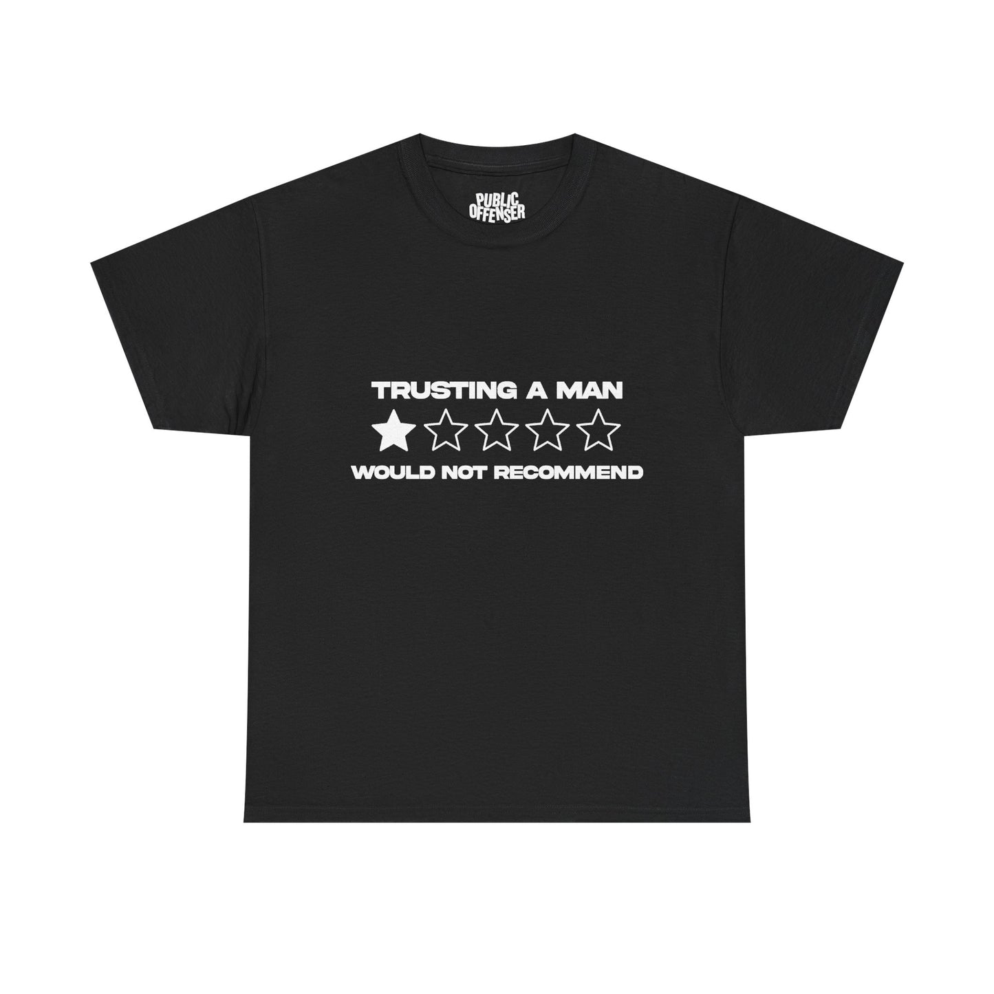 Trusting a man/ would not recommend