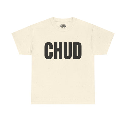CHUD funny internet slang t-shirt alternate color, heavy cotton unisex tee