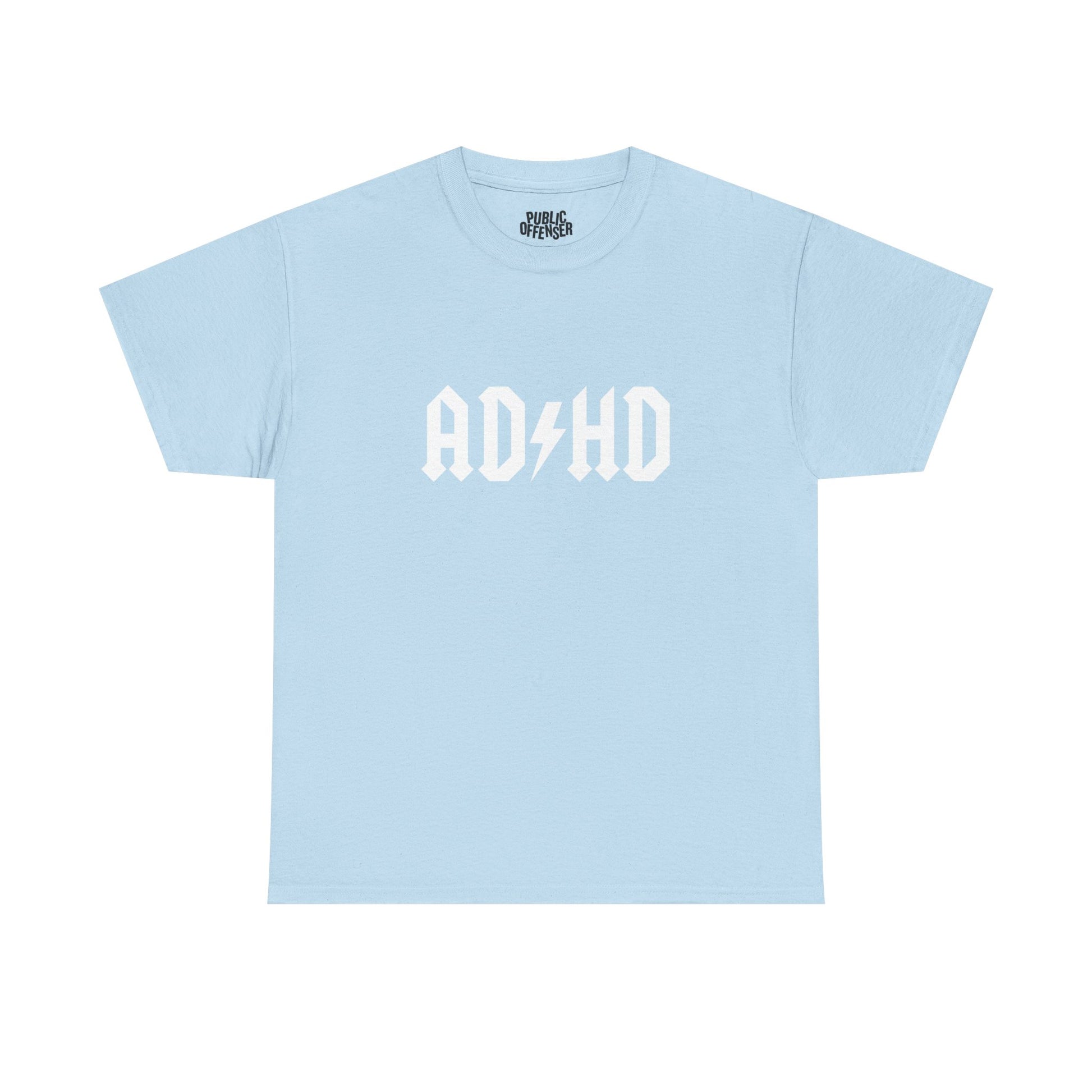 AD/HD funny ADHD t-shirt alternate color, heavy cotton unisex tee