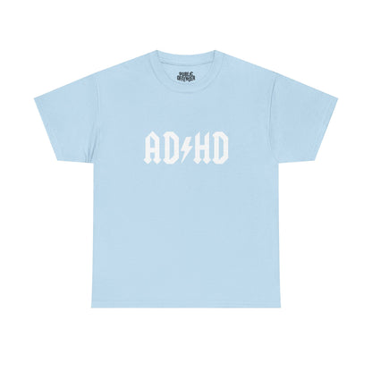 AD/HD funny ADHD t-shirt alternate color, heavy cotton unisex tee