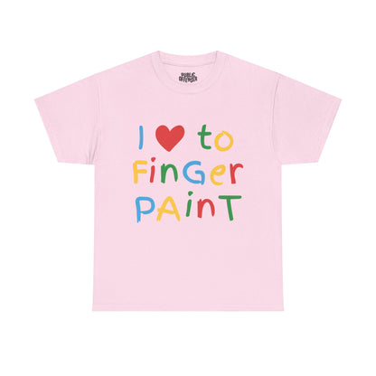 I love to finger paint