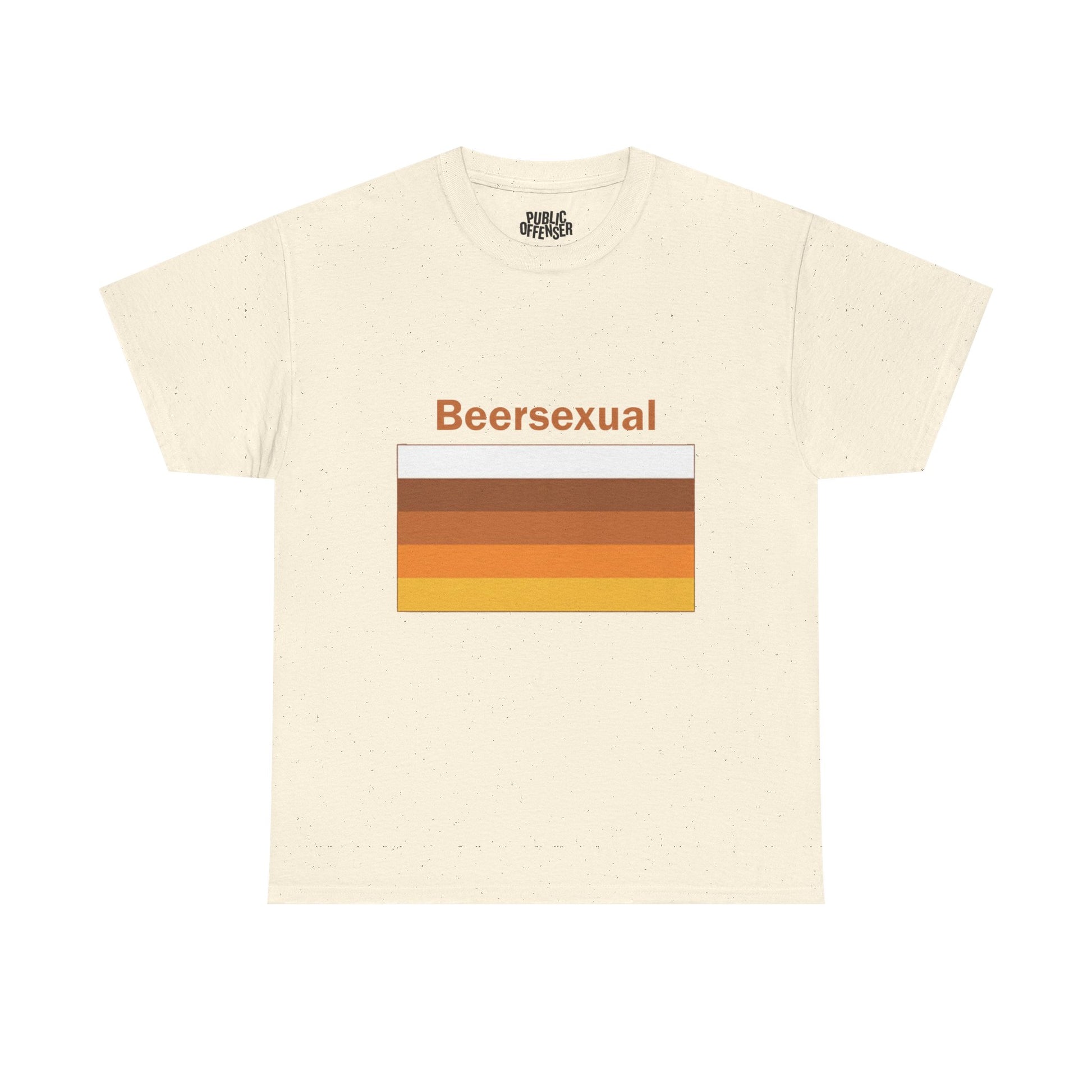 Beersexual funny beer lover t-shirt alternate color, heavy cotton unisex tee