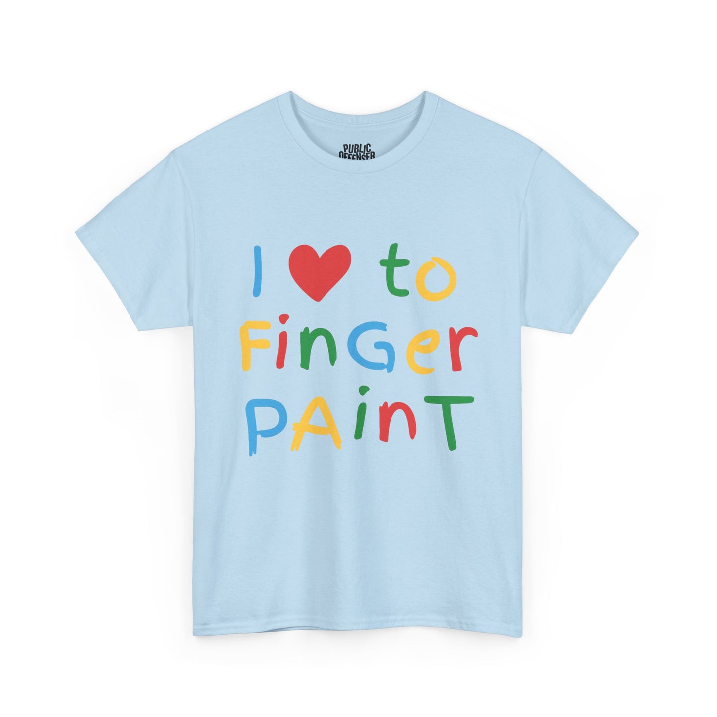 I love to finger paint