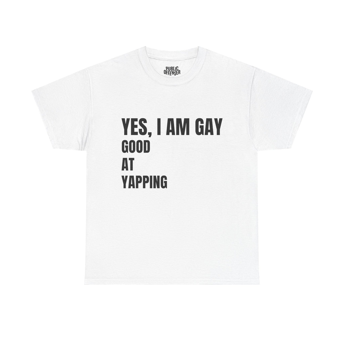 Yes I'm Gay funny pride t-shirt alternate color, heavy cotton unisex tee