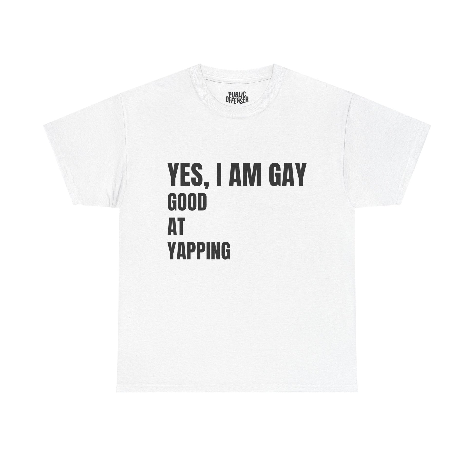 Yes I'm Gay funny pride t-shirt alternate color, heavy cotton unisex tee