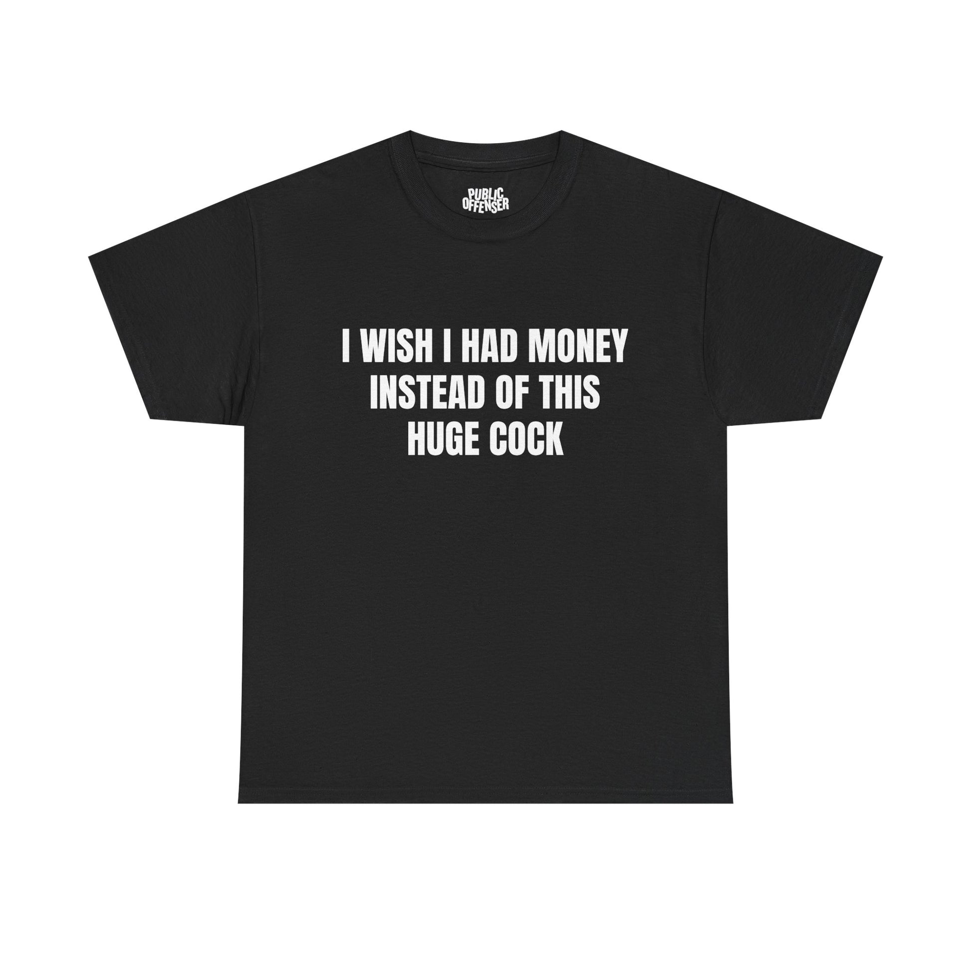 Huge Cock funny adult humor novelty pun t-shirt alternate color, heavy cotton unisex tee