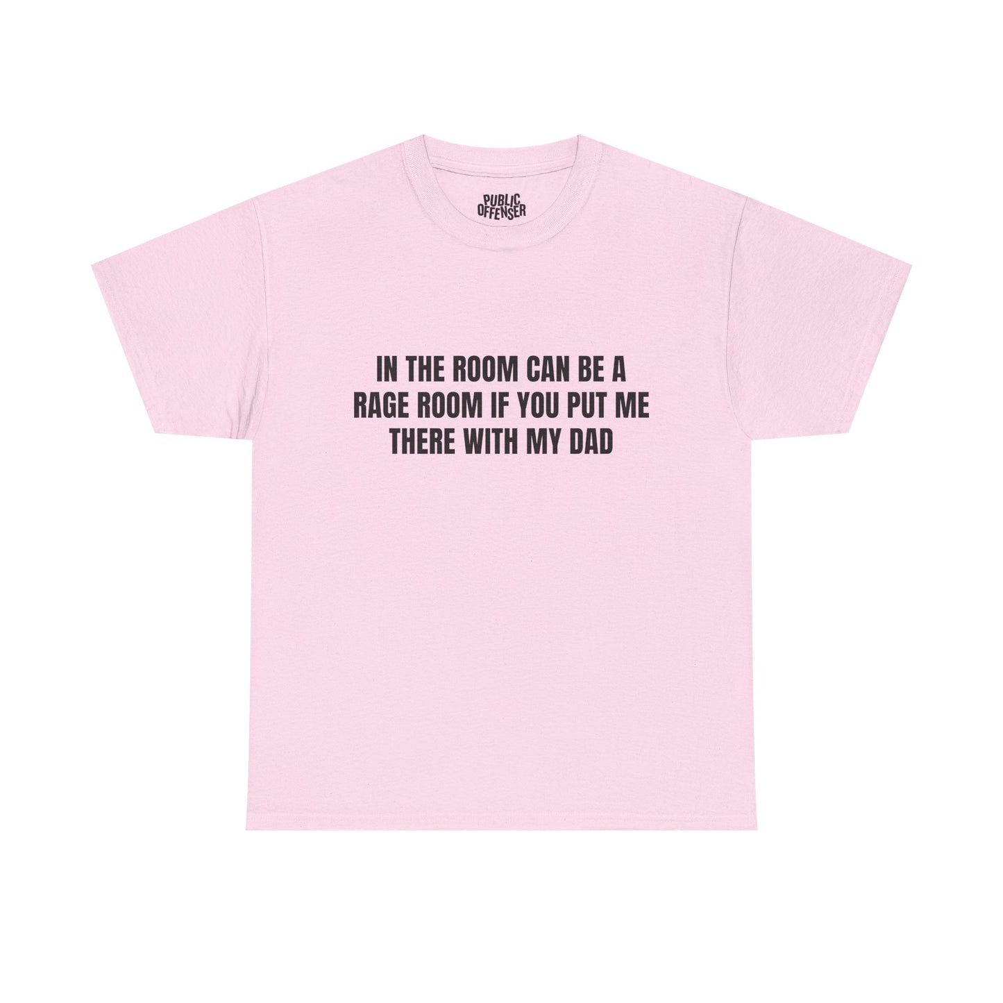 Dad Rage funny angry dad t-shirt front view, heavy cotton unisex tee