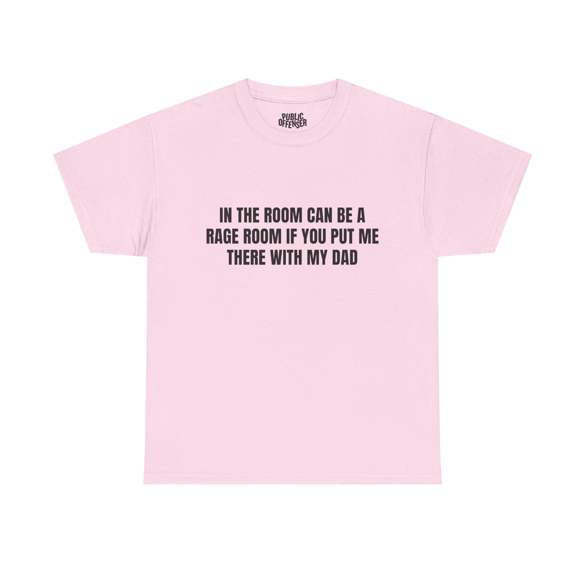 Dad Rage funny angry dad t-shirt front view, heavy cotton unisex tee