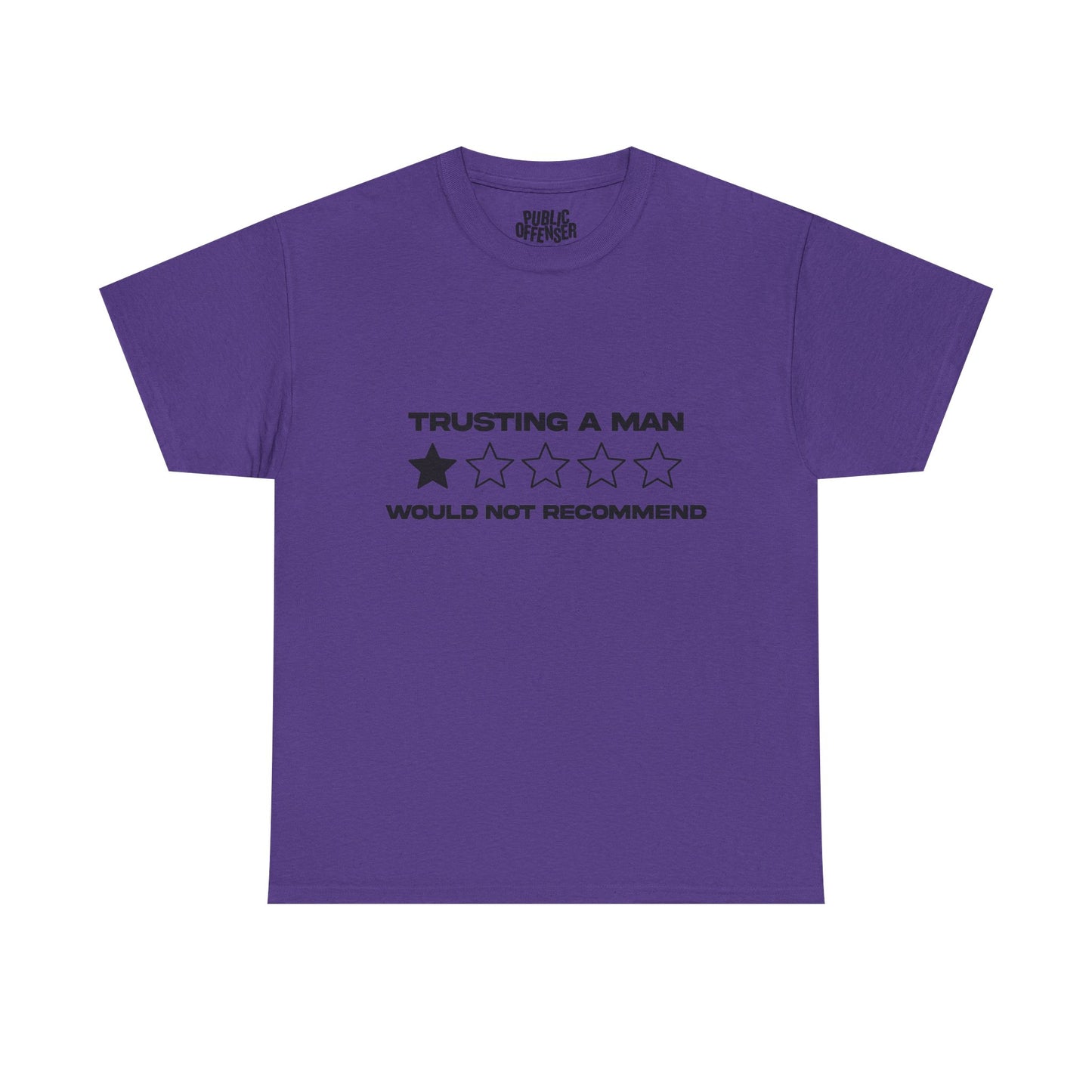 Trusting a man/ would not recommend